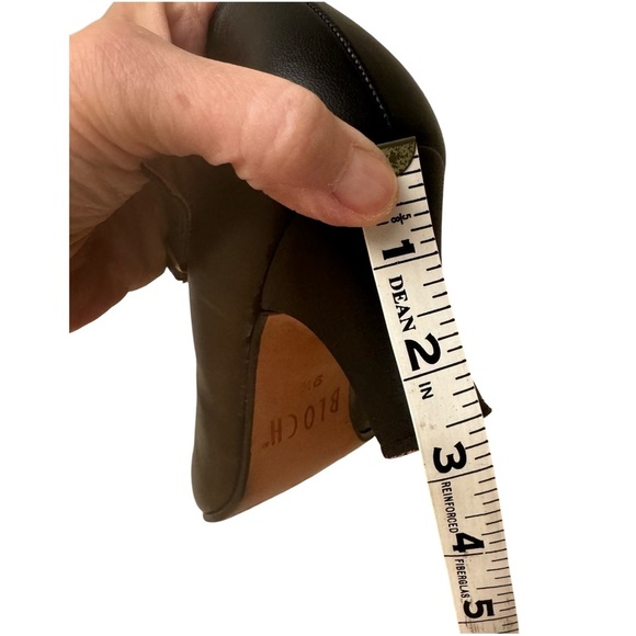 BLOCH Cabaret Character Shoes Black 2.5” Heel Leather Stage Theater Size 9.5 - Picture 9 of 16